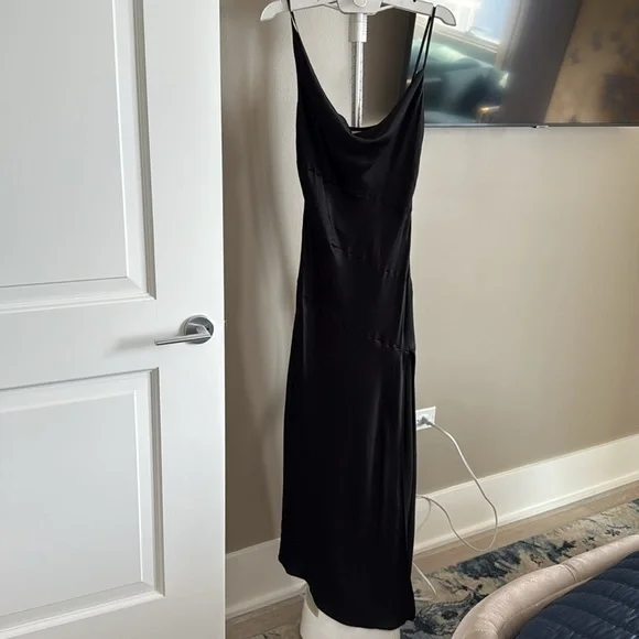 Nicholas Lark Asymmetrical Cowl Neck Midi Dress - Picture 7 of 9